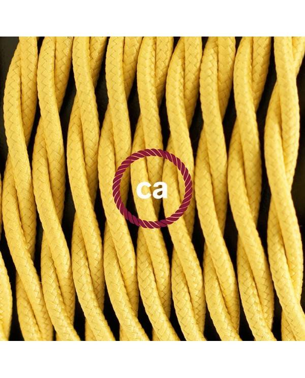 Cableado para lámpara de pie, cable TM10 Efecto Seda Amarillo 3 m. Elige tu el color de la clavija y del interruptor!