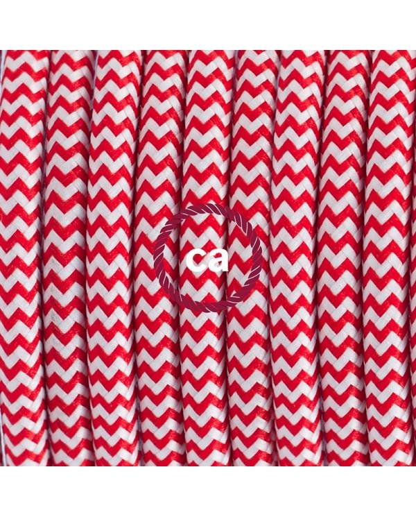 Wiring Pedestal, RZ09 Red ZigZag Rayon 3 m. Choose the colour of the switch and plug.