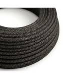 Linen Anthracite Grey Melange Textile Cable - The Original Creative-Cables - RN03 round 2x0.75mm / 3x0.75mm