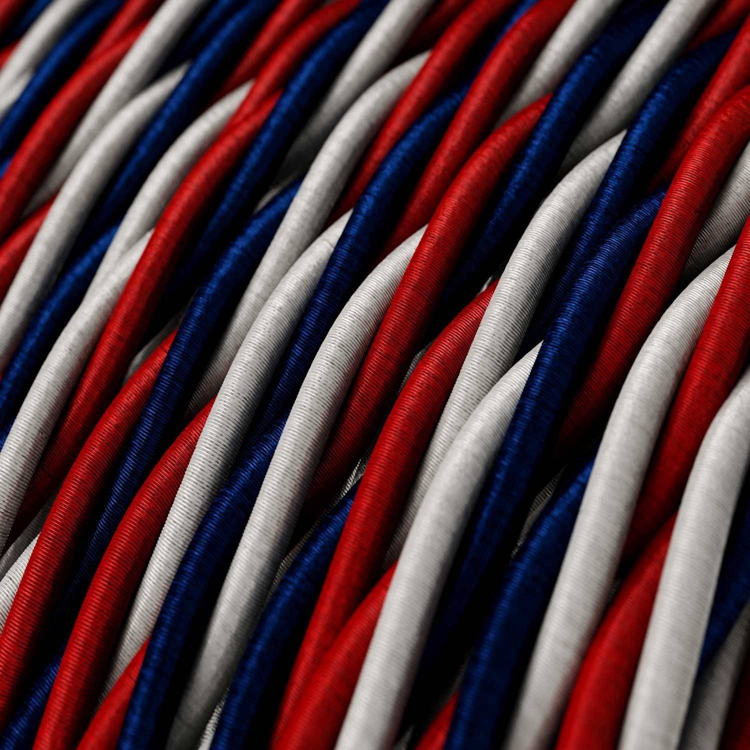 Textilkabel, USA glänzend - Das Original von Creative-Cables - TZUSA geflochten 3x0.75mm