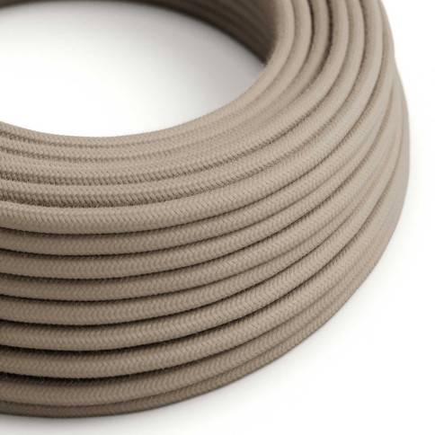 Cablu textil de culoare gri porumbel din bumbac - The Original Creative-Cables - RC43 rotund 2x0.75mm / 3x0.75mm