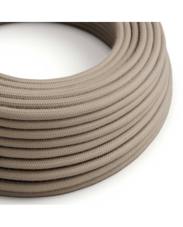 Cablu textil de culoare gri porumbel din bumbac - The Original Creative-Cables - RC43 rotund 2x0.75mm / 3x0.75mm