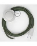 Wiring Pedestal, RC63 Green Grey Cotton 3 m. Choose the colour of the switch and plug.