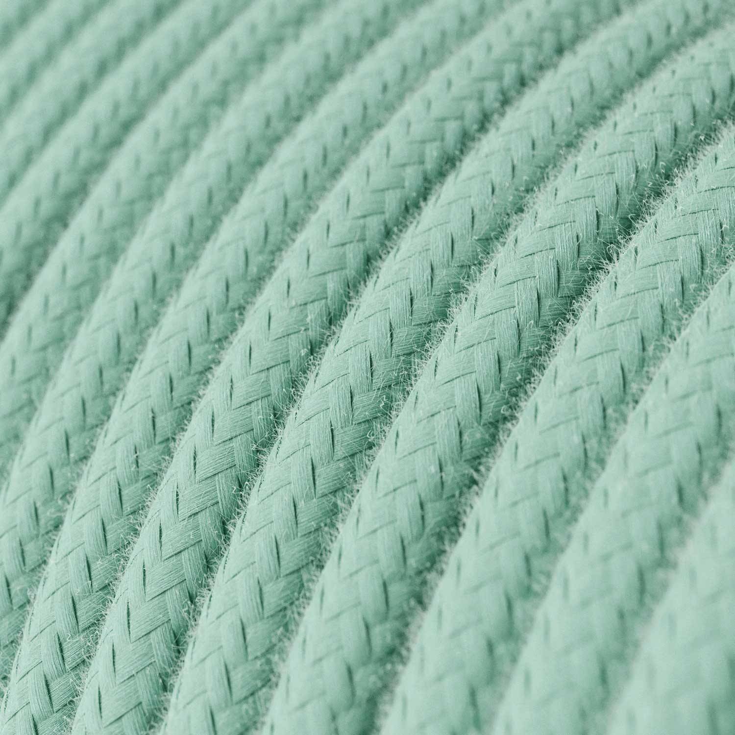 Cotton Mint Milk Textile Cable - The Original Creative-Cables - RC34 round 2x0.75mm / 3x0.75mm