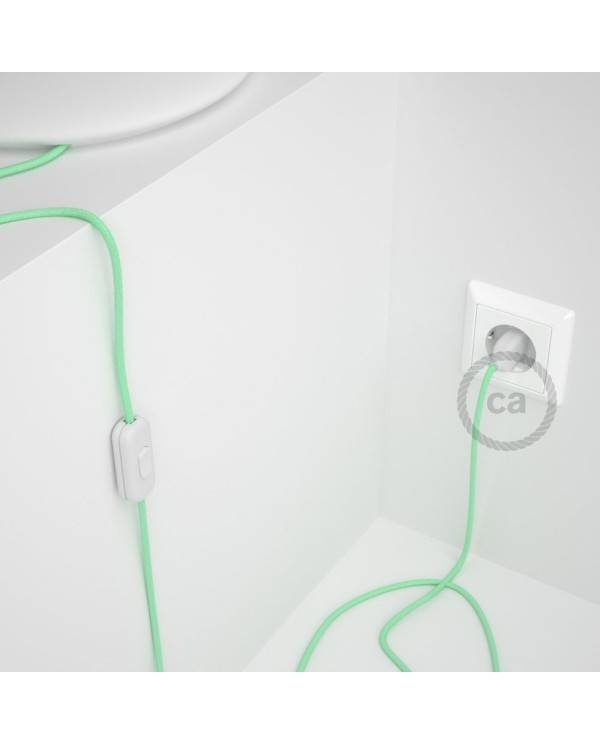 Lamp wiring, RC34 Milk and Mint Cotton 1,80 m. Choose the colour of the switch and plug.