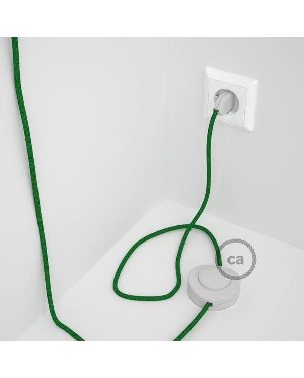 Wiring Pedestal, RL06 Sparkly Green Rayon 3 m. Choose the colour of the switch and plug.