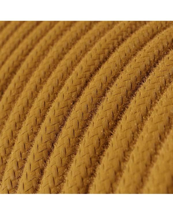 Cotton Honey Golden Textile Cable - The Original Creative-Cables - RC31 round 2x0.75mm / 3x0.75mm