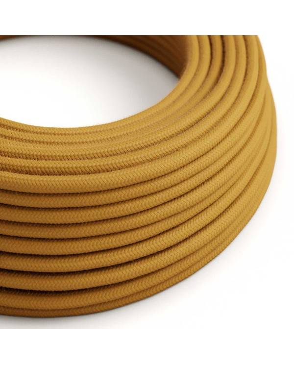 Cotton Honey Golden Textile Cable - The Original Creative-Cables - RC31 round 2x0.75mm / 3x0.75mm