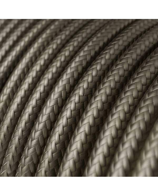 Glossy Dark Grey Textile Cable - The Original Creative-Cables - RM26 round 2x0.75mm / 3x0.75mm