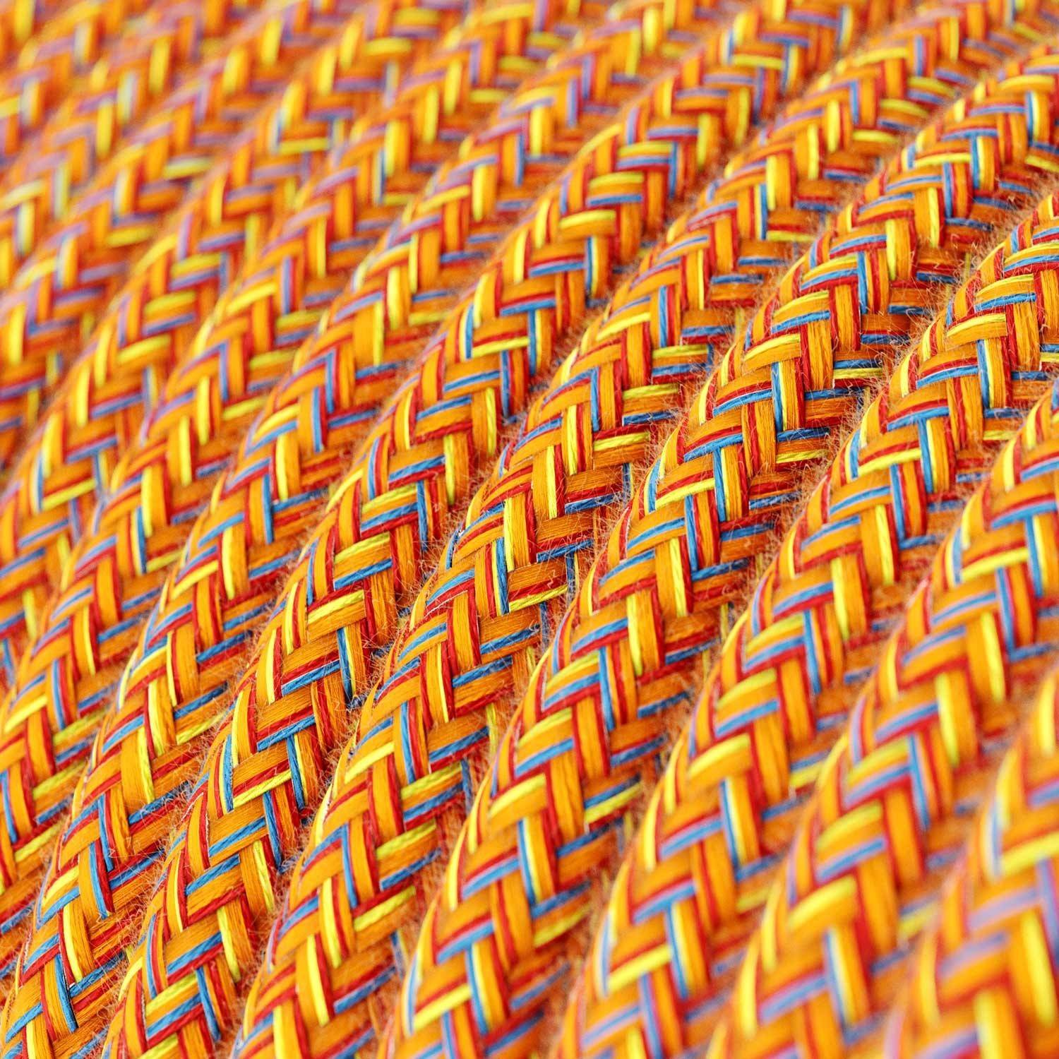 Textilkabel, Indian Summer, aus Baumwolle - Das Original von Creative-Cables - RX07 rund 2x0,75mm / 3x0,75mm