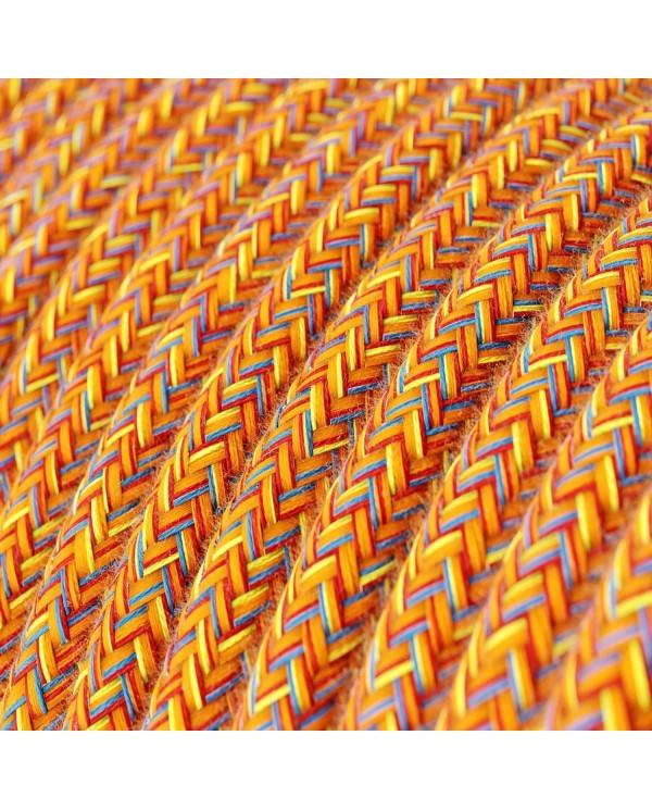 Cablu textil de vară indian din bumbac - Creative-Cables Original - RX07 rotund 2x0.75mm / 3x0.75mm