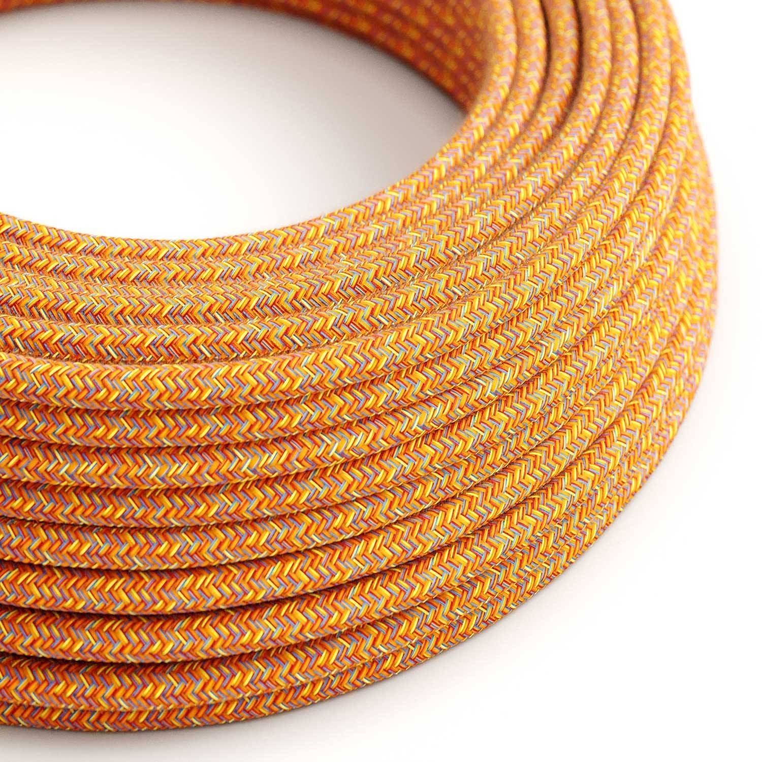 Cablu textil de vară indian din bumbac - Creative-Cables Original - RX07 rotund 2x0.75mm / 3x0.75mm