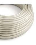 Glossy Pearl White Textile Cable - The Original Creative-Cables - RM00 round 2x0.75mm / 3x0.75mm