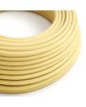 Cotton Yellow Pastel Textile Cable - The Original Creative-Cables - RC10 round 2x0.75mm / 3x0.75mm