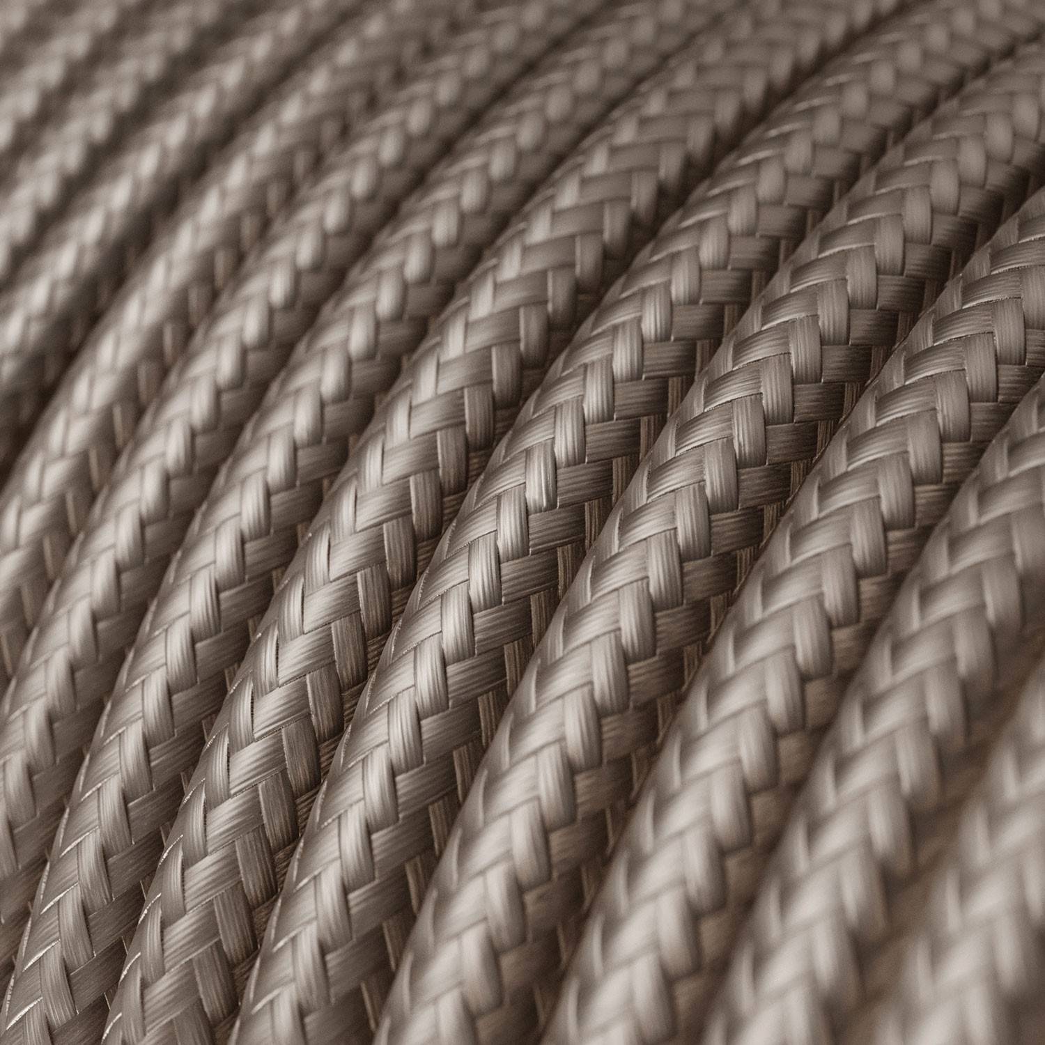 Textilkabel, puderfarben glänzend - Das Original von Creative-Cables - RM27 rund 2x0,75mm / 3x0,75mm