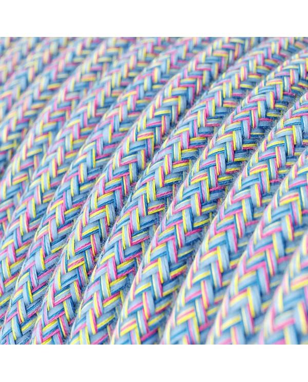 Textilkabel, Lollipop glänzend - Das Original von Creative-Cables - RX09 rund 2x0.75mm / 3x0.75mm