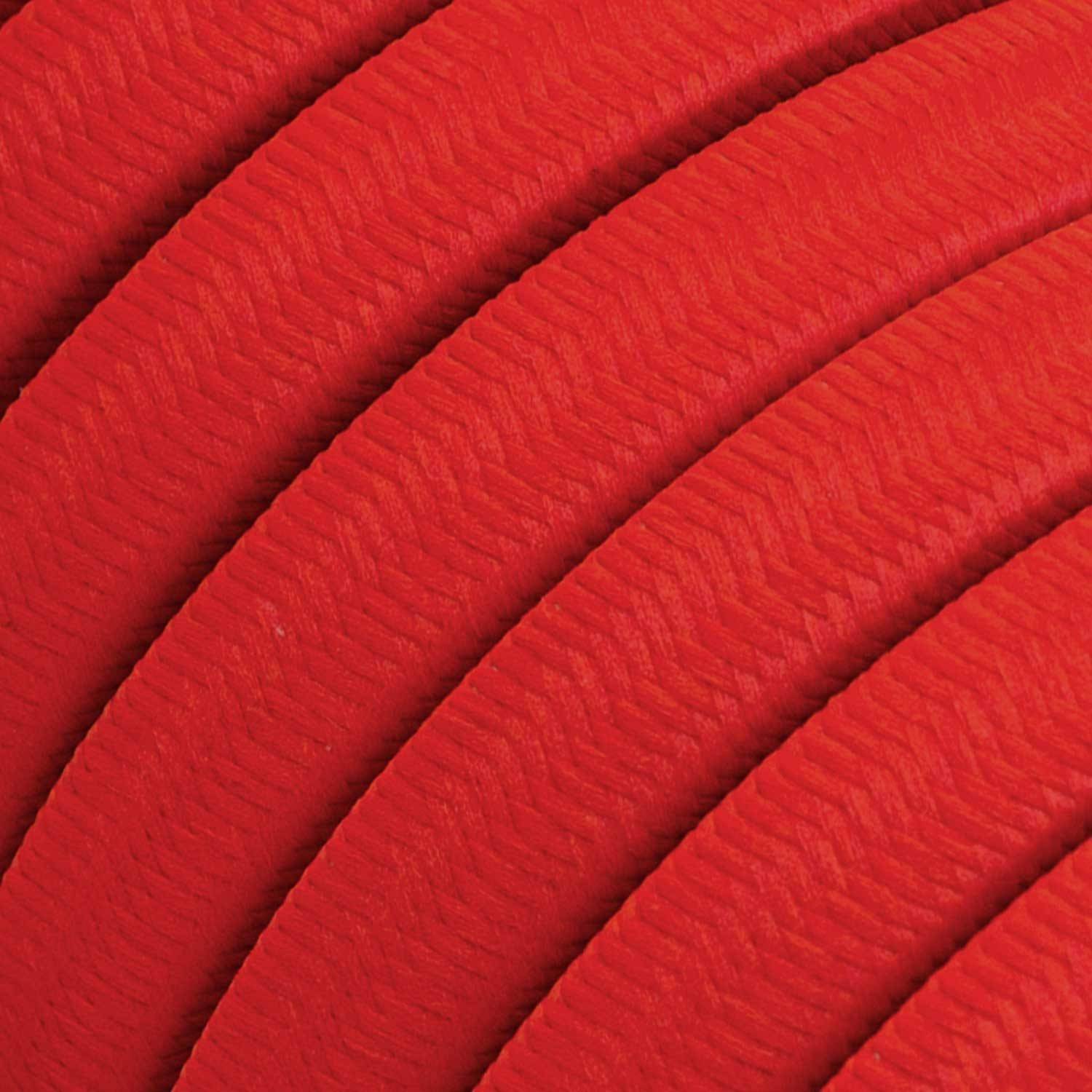 Electric cable for String Lights, covered by Rayon fabric Red CM09 - UV resistant