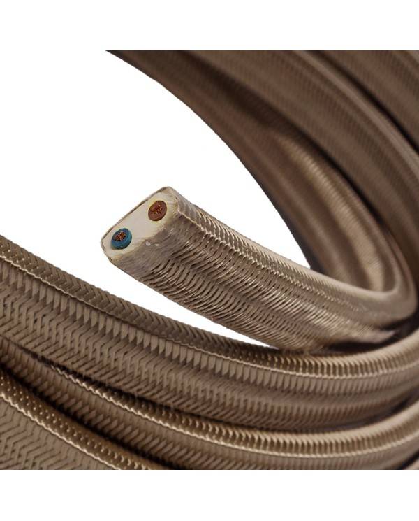 Electric cable for String Lights, covered by Rayon fabric Cipria CM27