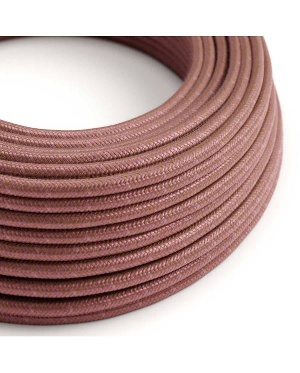 Textilkabel, Marsala, aus Baumwolle - Das Original von Creative-Cables - RX11 rund 2x0,75mm / 3x0,75mm