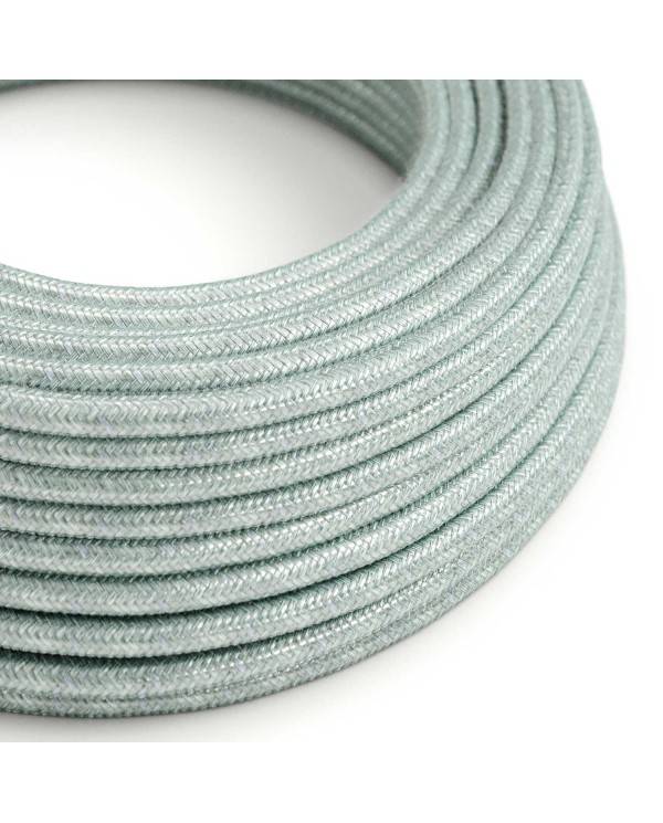 Cotton Blue Haze Textile Cable - The Original Creative-Cables - RX12 round 2x0.75mm / 3x0.75mm