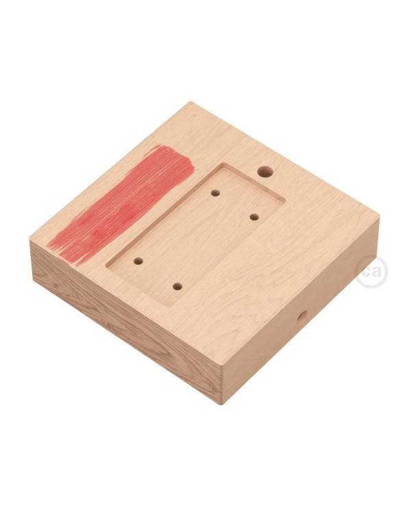 Base quadrada para Archet(To) em madeira