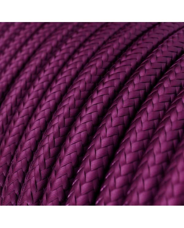 Glossy Ultraviolet Textile Cable - The Original Creative-Cables - RM35 Round 3x0.75mm