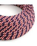 Cablu textil Glossy Washington Vertigo - Creativ-Cables Original - ERM45 rotund 2x0.75mm / 3x0.75mm