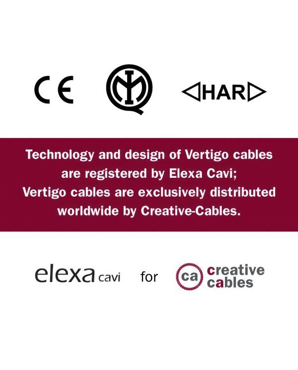 Glossy Paris Vertigo Textile Cable - The Original Creative-Cables - ERM57 round 2x0.75mm / 3x0.75mm