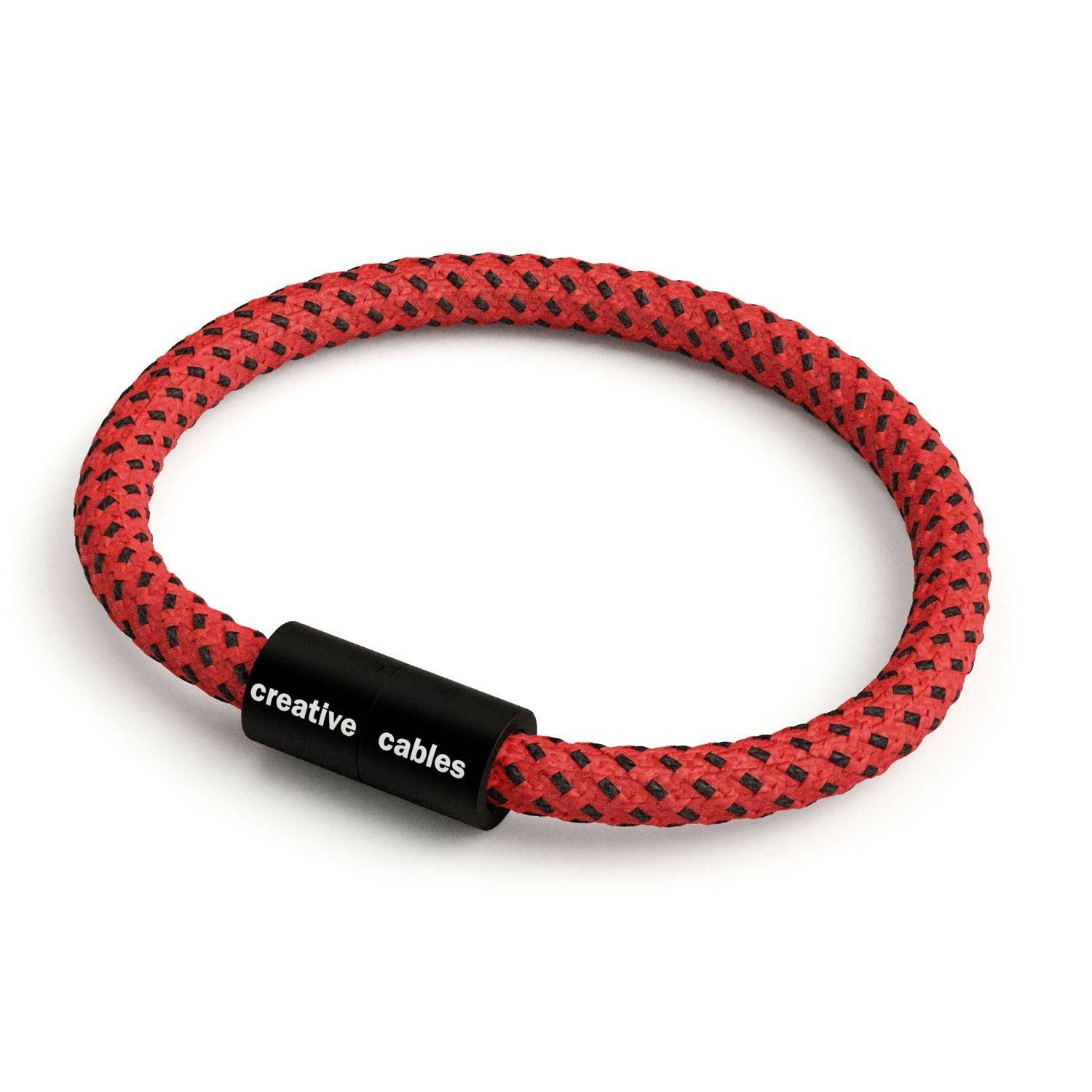 Armband av textilkabel med magnetlås - RT94 Red Devil