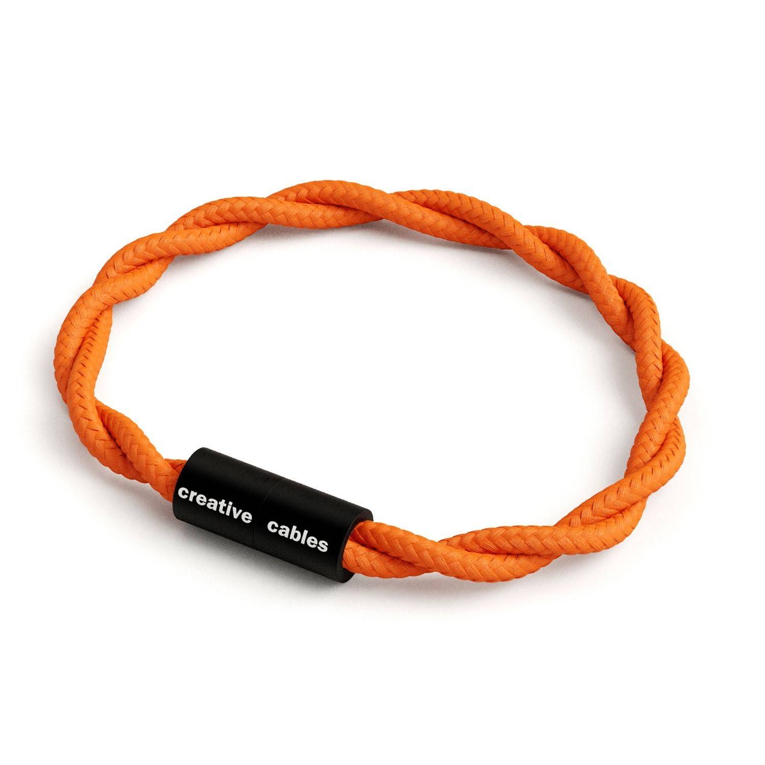 Armbånd af stofledning med magnetlås - TM15 Orange