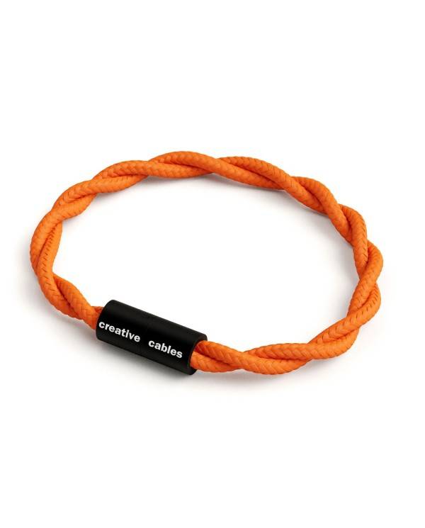 Armband av textilkabel med magnetlås - TM15 Orange