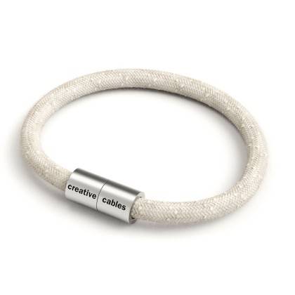 Armband av textilkabel med magnetlås - RN01 Linne