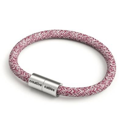 Pulseira com fecho magnético prata e cabo RS83