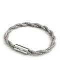 Pulsera con cierre magnético de plata mate y cable TN02