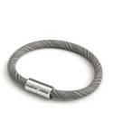 Bracelet with Matt silver magnetic clasp and ERC37 cable