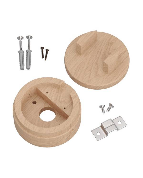 Houten afdekkap kit voor prikkabel en Filé systeem.