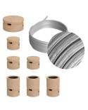 Kit Linear Filé System - con 5m cable textil guirnalda y 7 accesorios de madera