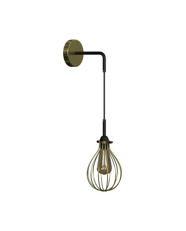 Fermaluce Urban metalna zidna lampa sa visećim Drop sjenilom i metalnim nosačem