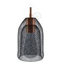 Naked light bulb cage metal lampshade Ghostbell with E27 lamp holder