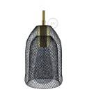 Naked light bulb cage metal lampshade Ghostbell with E27 lamp holder