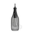 Bottle-shaped naked light bulb cage metal lampshade Magnum