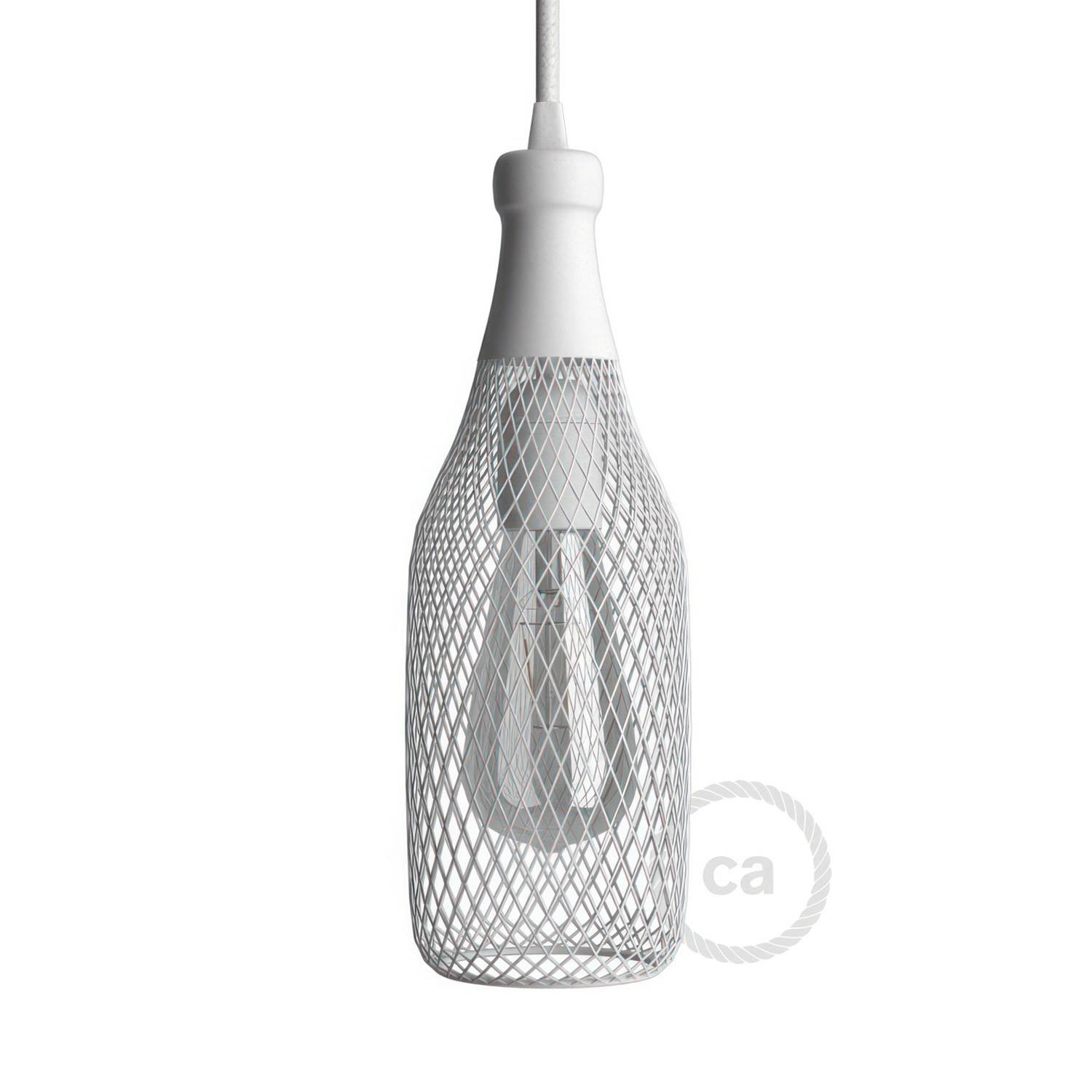 Bottle-shaped naked light bulb cage metal lampshade Magnum