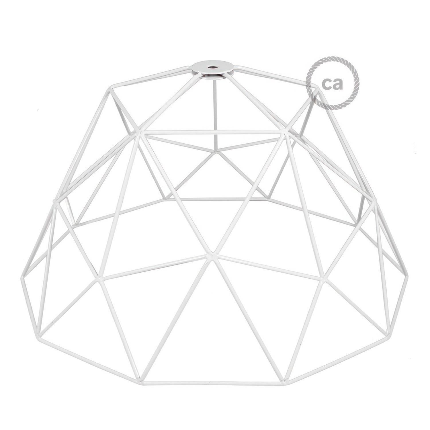 Abajur em metal de grade descoberta Dome XL com casquilho E27