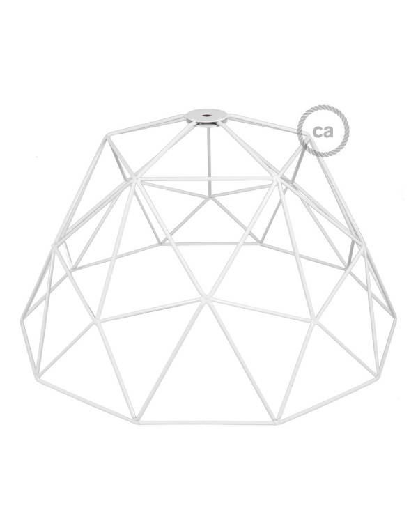 Abajur em metal de grade descoberta Dome XL com casquilho E27