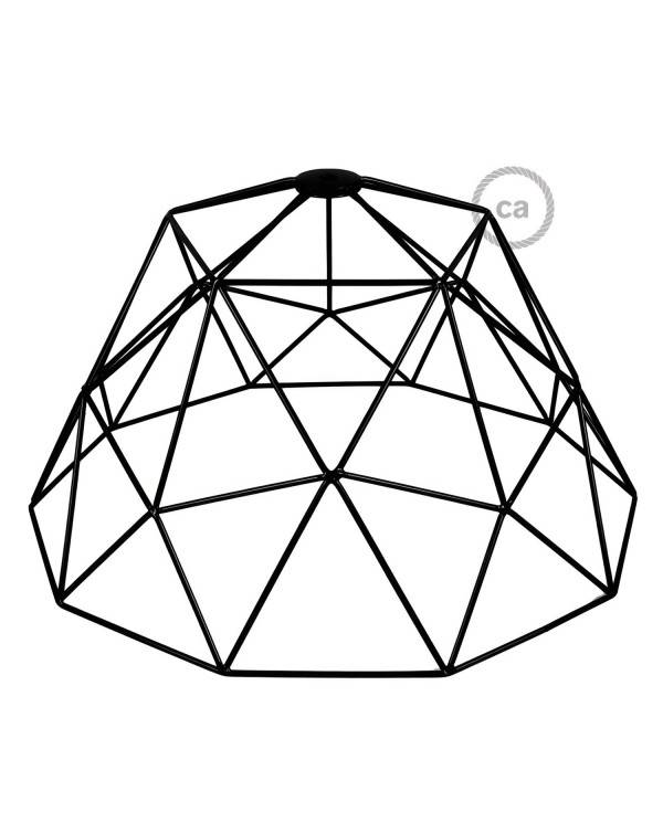 Lampenschirmkäfig Dome XL aus Metall mit E27-Fassung