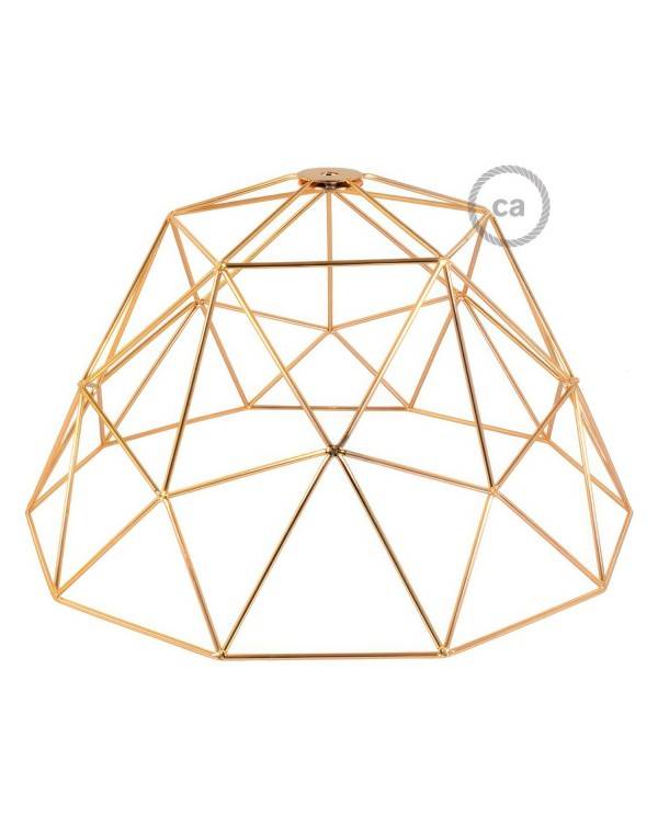 Dome XL naked cage metal Lampshade with E27 lamp holder