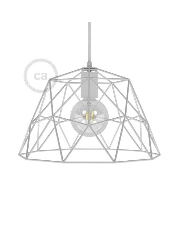 Abajur em metal de grade descoberta Dome XL com casquilho E27