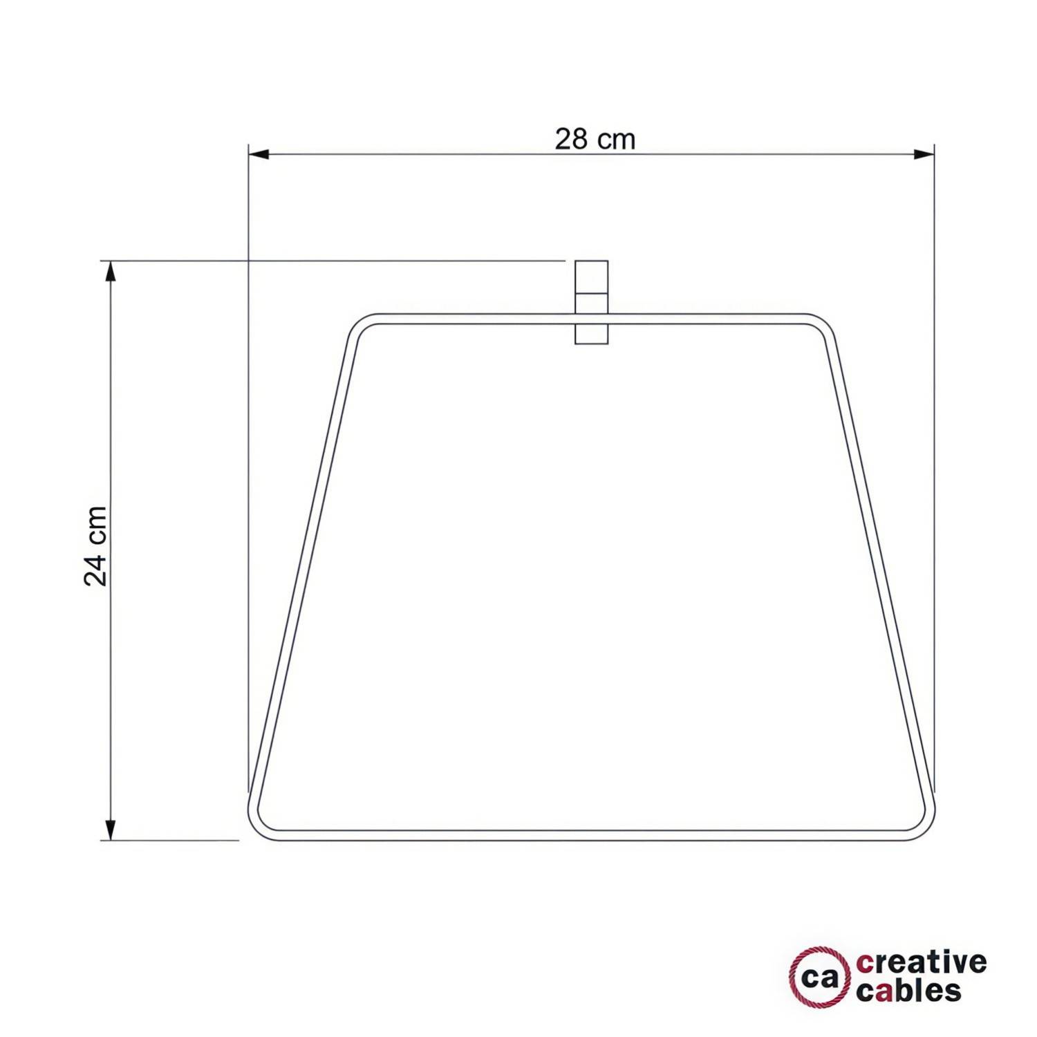 Duedì Base lampskärm i metall med metallock samt E27 lamphållare