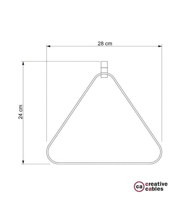 Abajur Duedì Apex em metal com tampa de casquilho em metal e casquilho E27