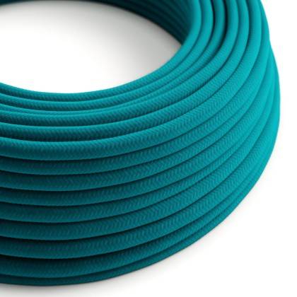 Cotton Cerulean Textile Cable - The Original Creative-Cables - RC21 round 2x0.75mm / 3x0.75mm